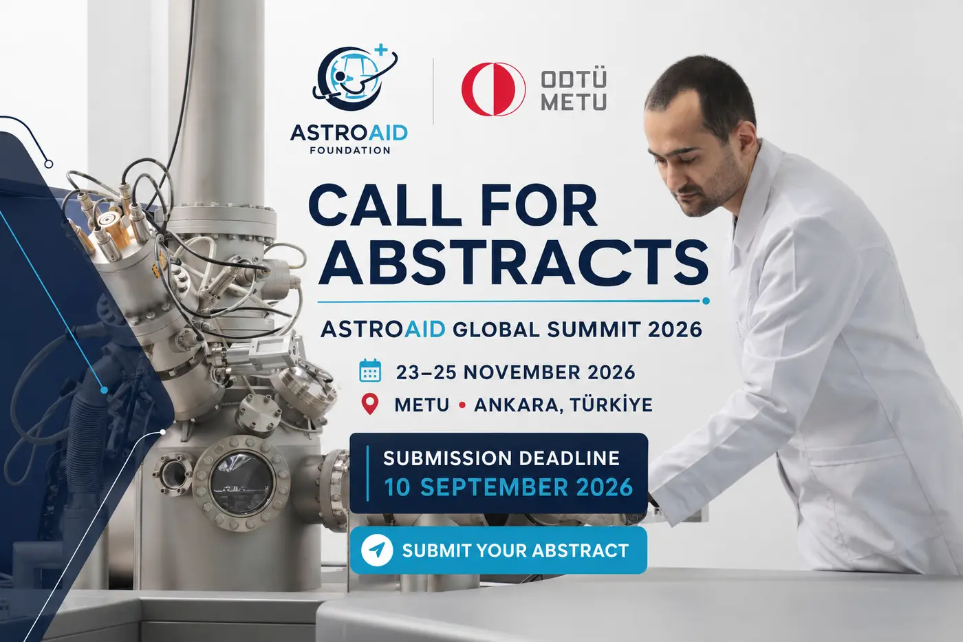 Call for abstracts for AstroAid Global Summit 2026